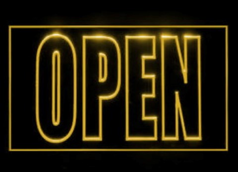 We Are Open LED Neon Sign